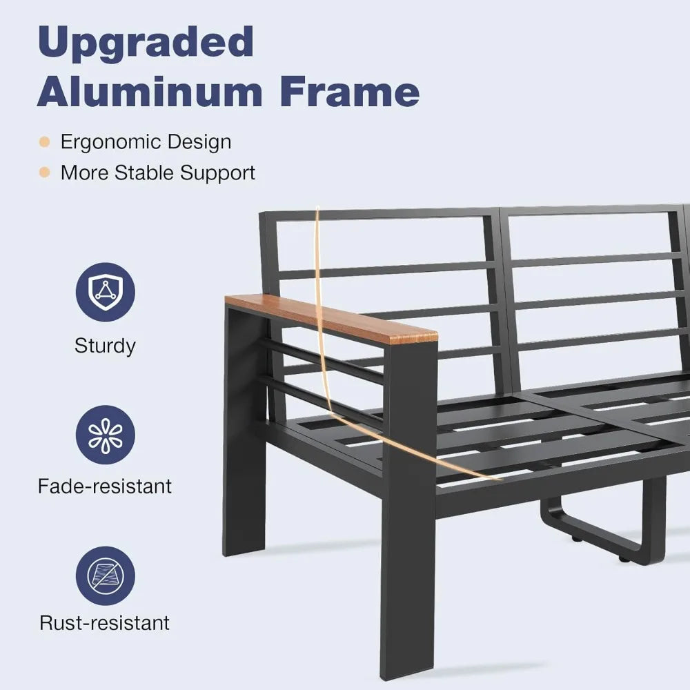 7-Seat Aluminum Patio Furniture Set