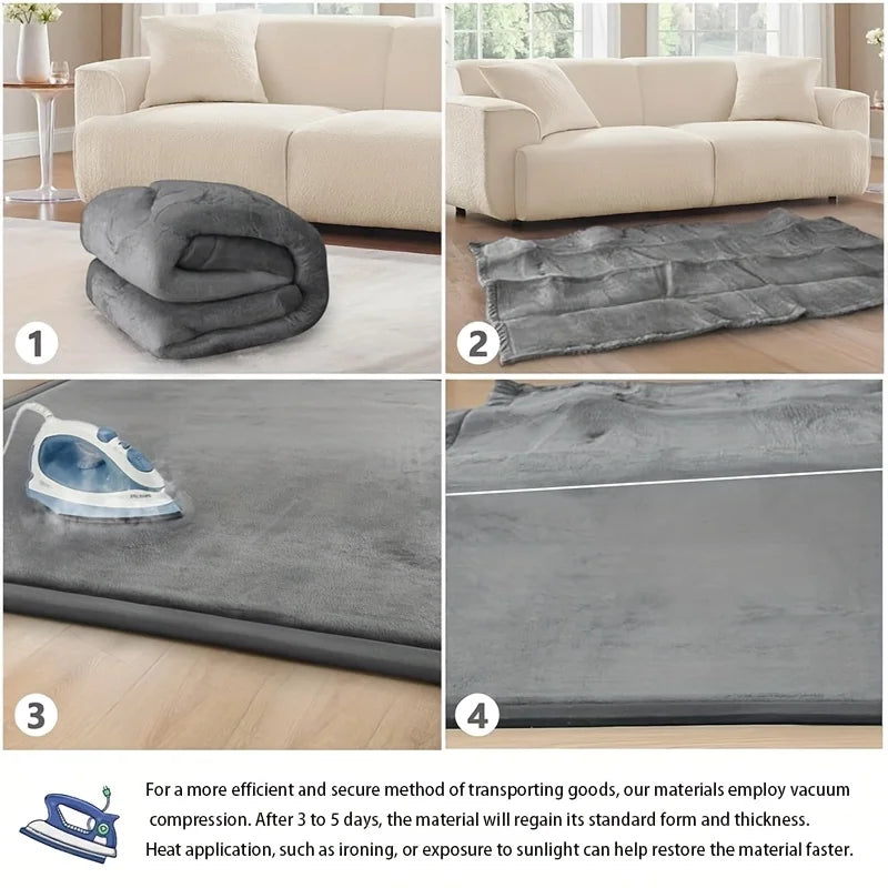Thick, Soft Velvet Non-Slip Carpet