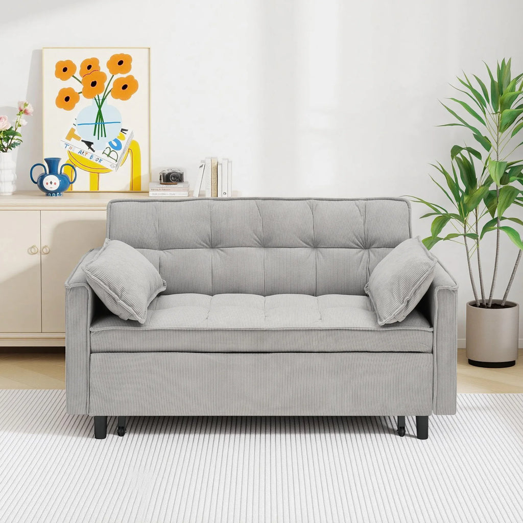 Corduroy Convertible Sleeper Sofa Bed