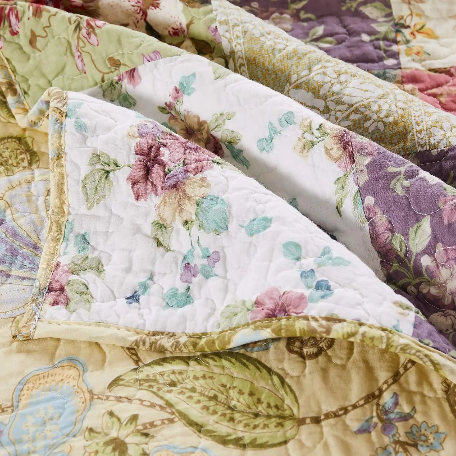 Authentic Patchwork Reversible Quilt Set