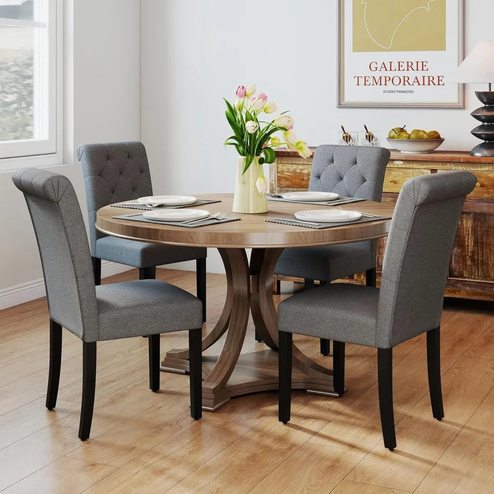 Set of 4 Upholstered Dining Chairs