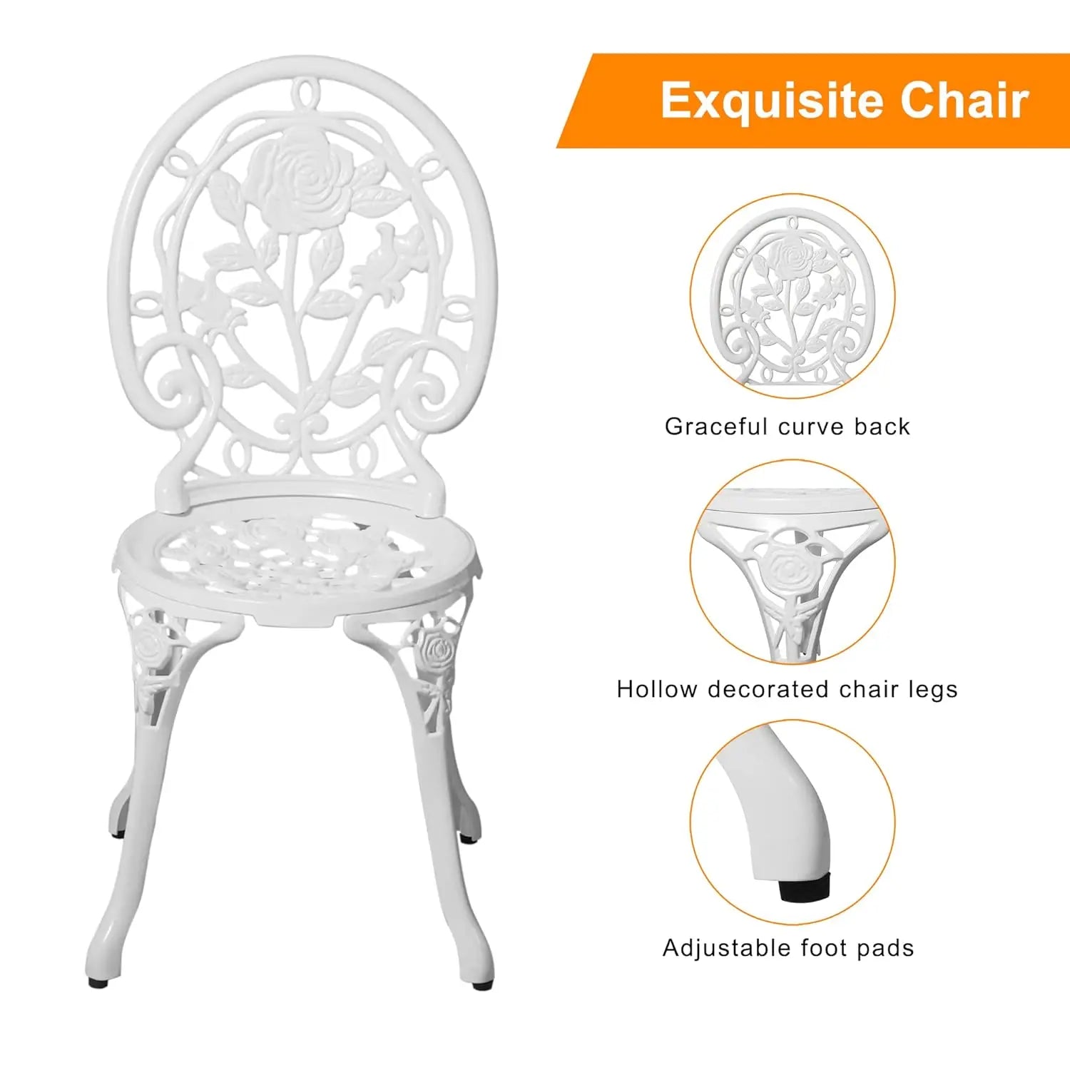 Bistro Table and Chairs Patio Set