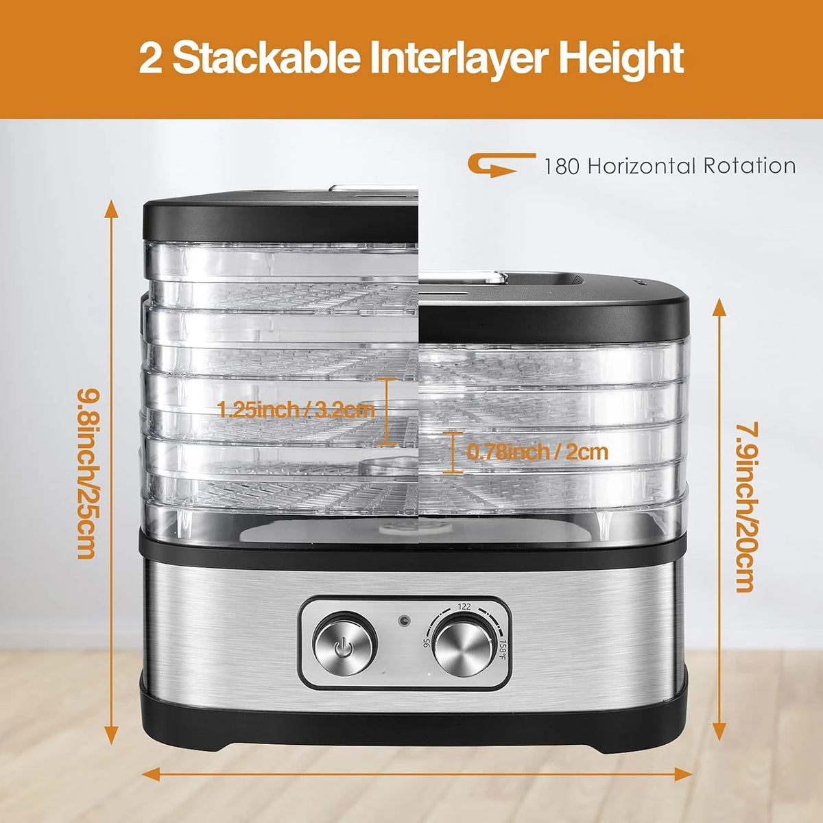 240W 5-Tray Food Dehydrator
