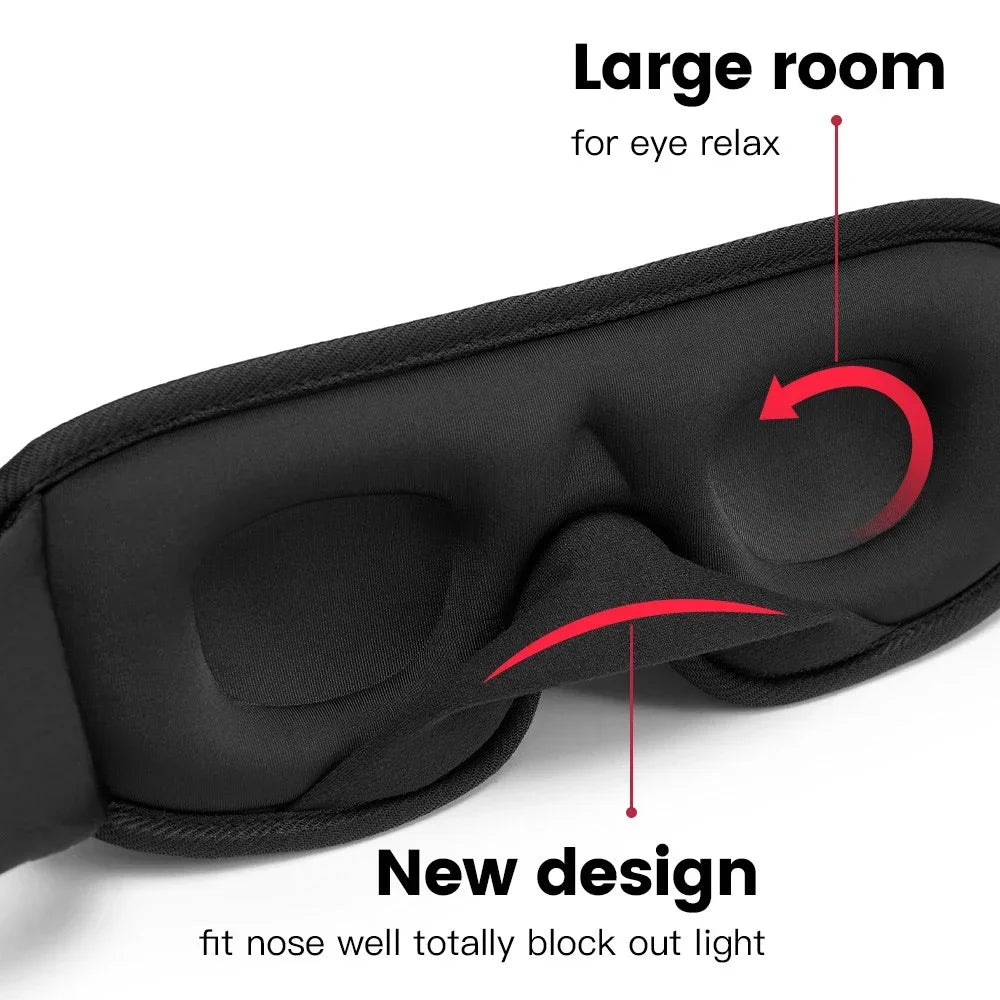 3D Sleeping Mask – Total Light Block Out & Ultimate Comfort for Deep Sleep