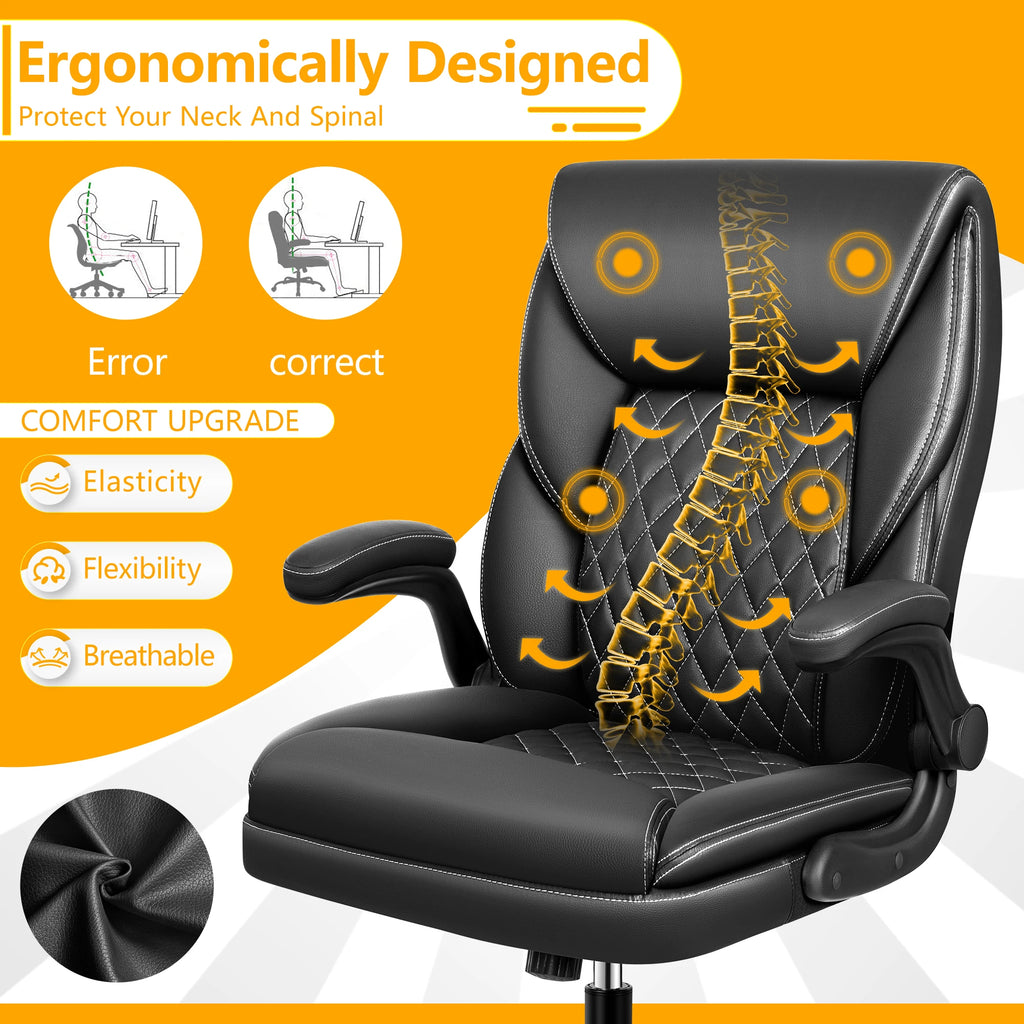 Mid-Back Executive Leather Chair