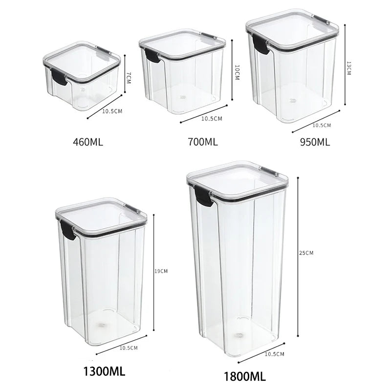 Moisture-Proof Storage Jars Organizer Set