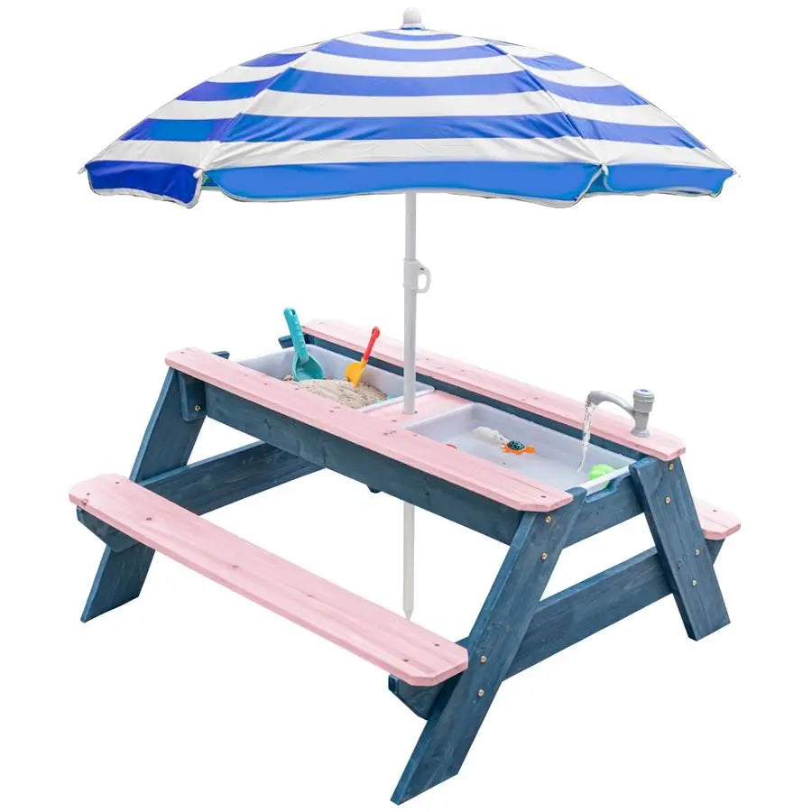 3-in-1 Sand and Water Table Picnic Set