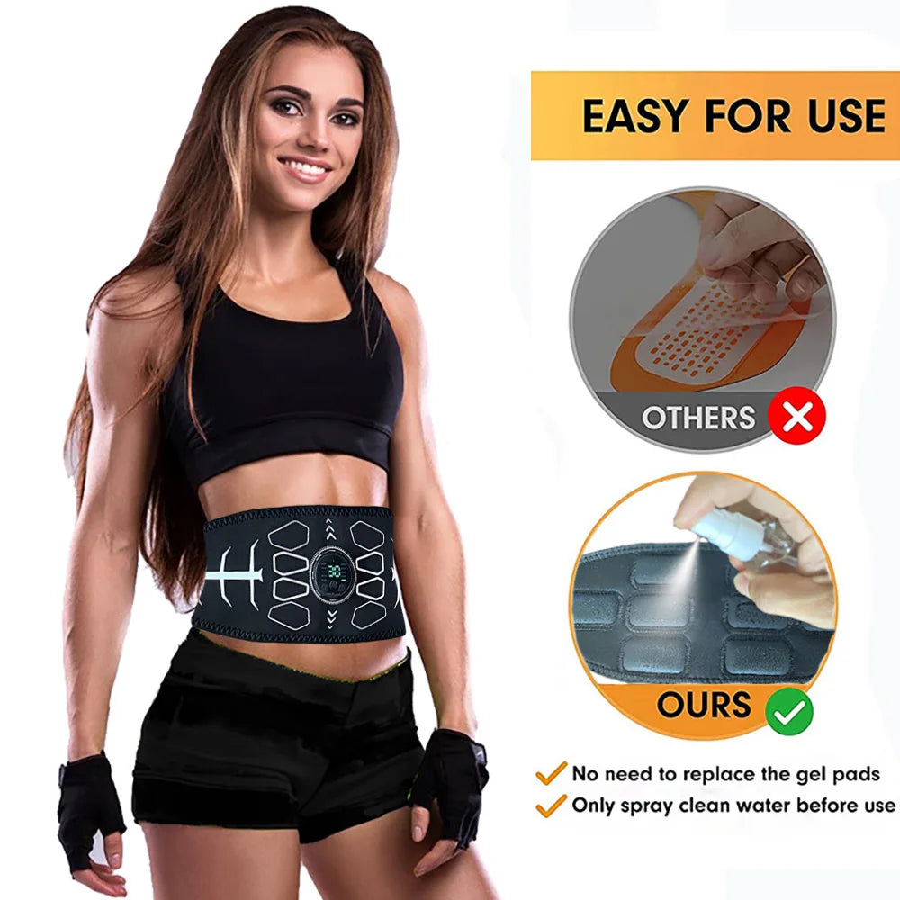 Abdominal Toning Belt Muscle Stimulator for Men & Women