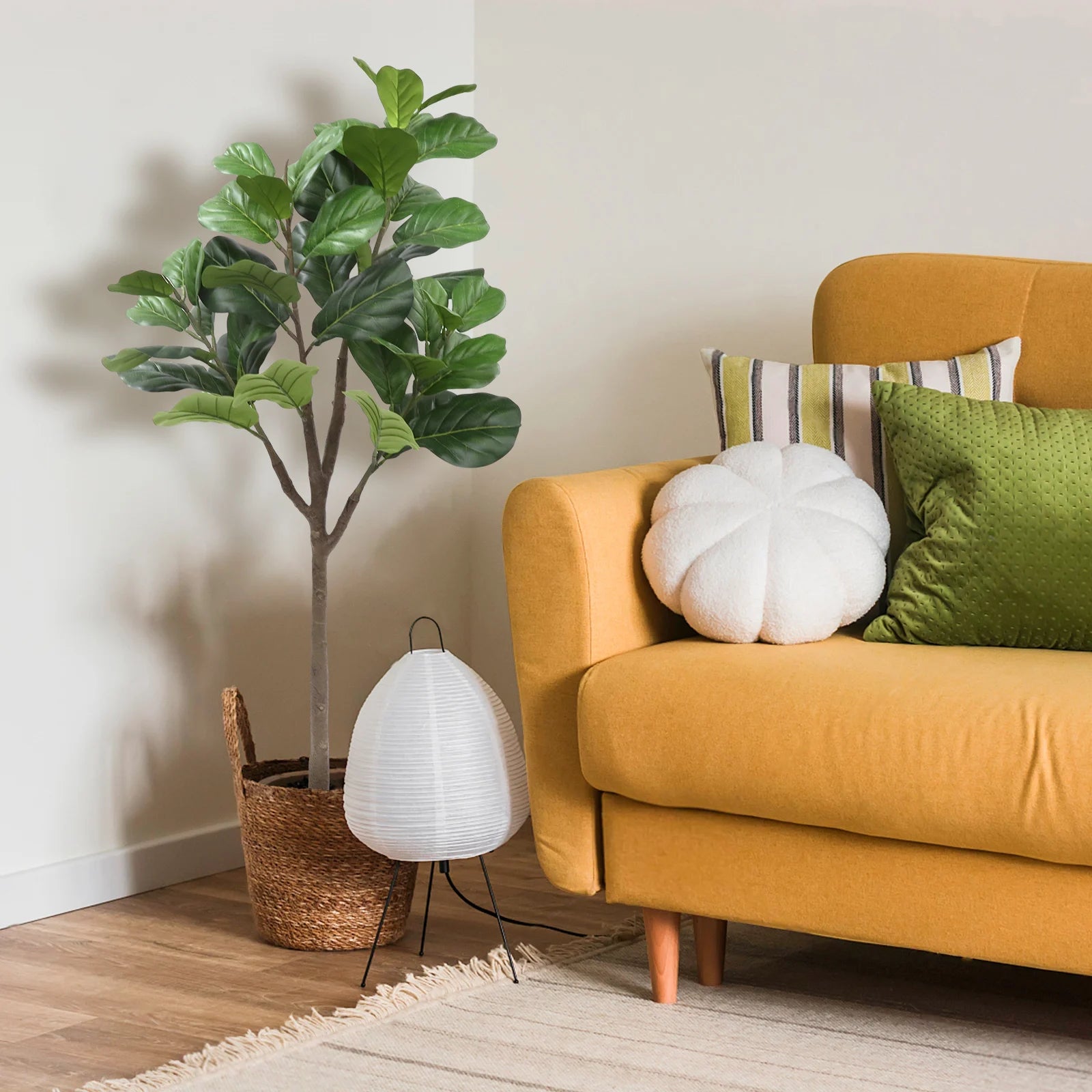 Artificial Fiddle Leaf Fig Tree – Realistic Decorative Plant
