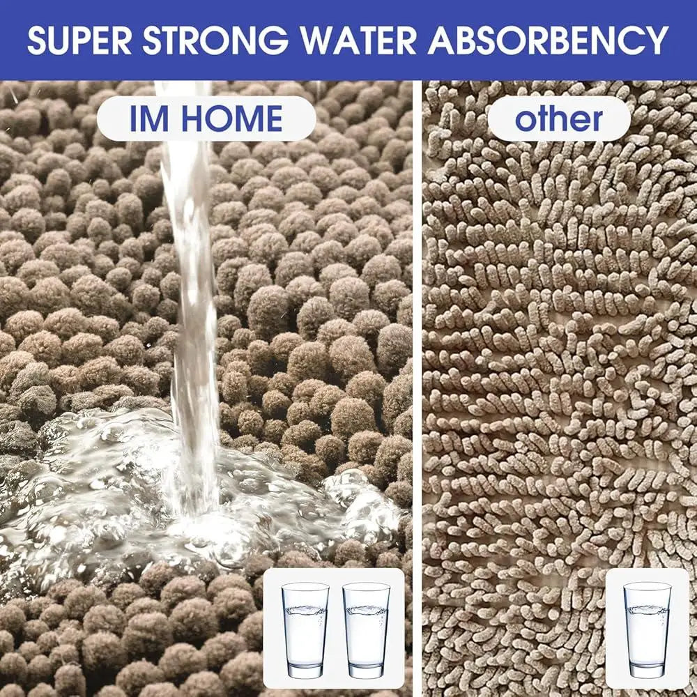 Ultra Soft Chenille Bath Rugs – Non-Slip, Absorbent & Washable