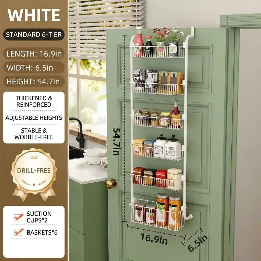 6-Tier Over-the-Door Pantry Organizer