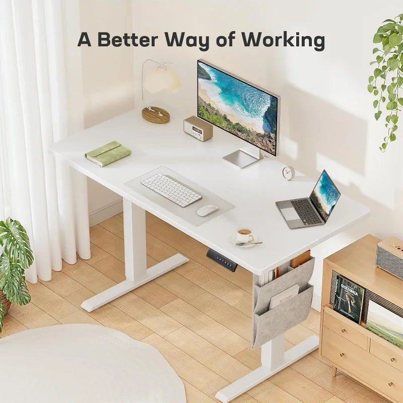 Adjustable Electric Standing Desk, ‎48x24 with Storage Bag