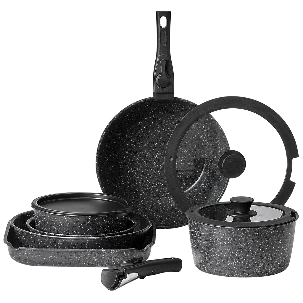 17-Piece Nonstick Granite Cookware Set
