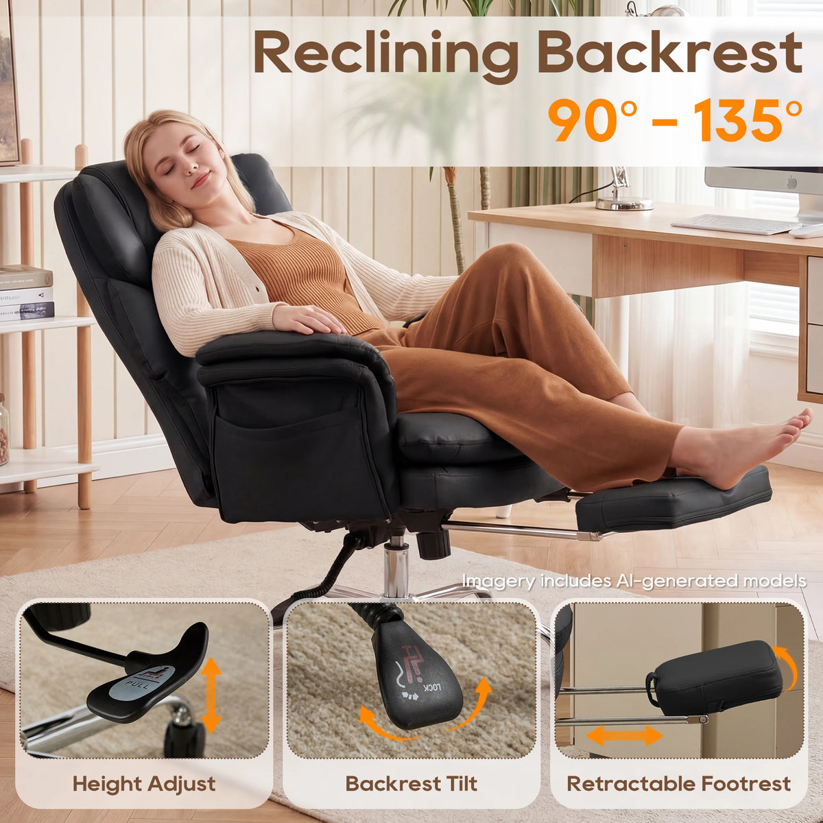 Big and Tall Executive Criss Cross Office Chair