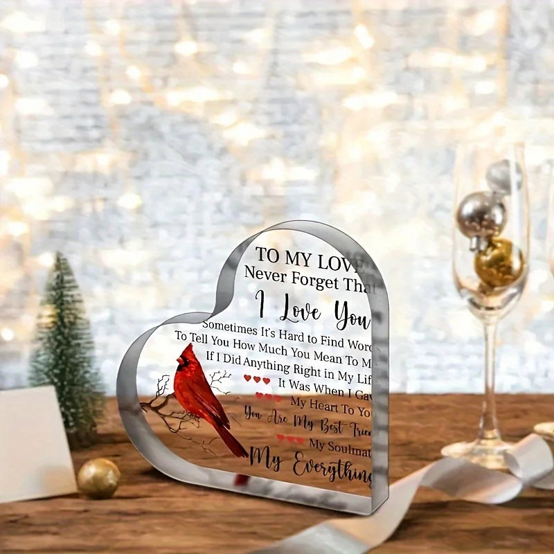 To My Love Acrylic Gift – Romantic Keepsake for Her