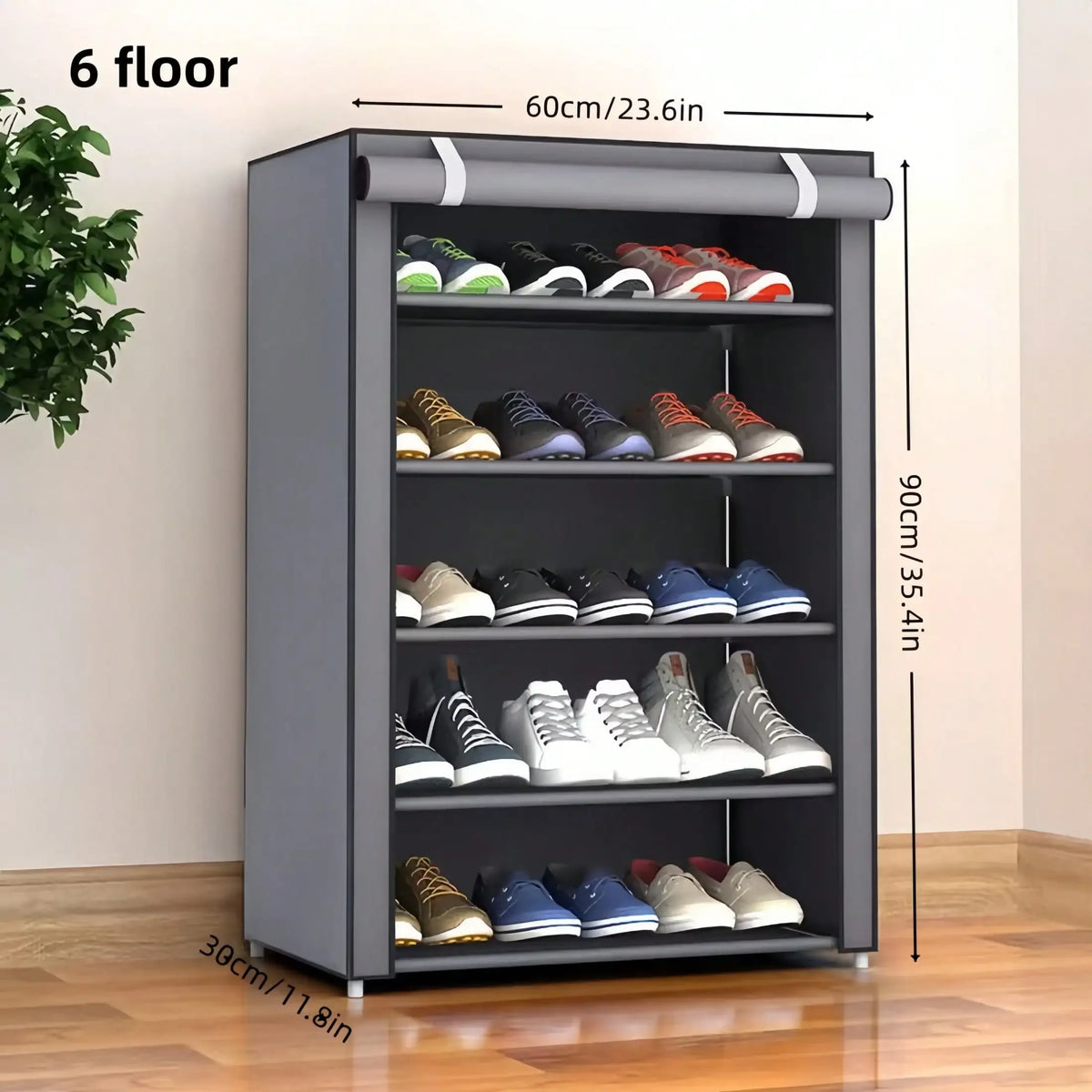 8-Tier/10-Tier Non-Woven Fabric Shoe Rack