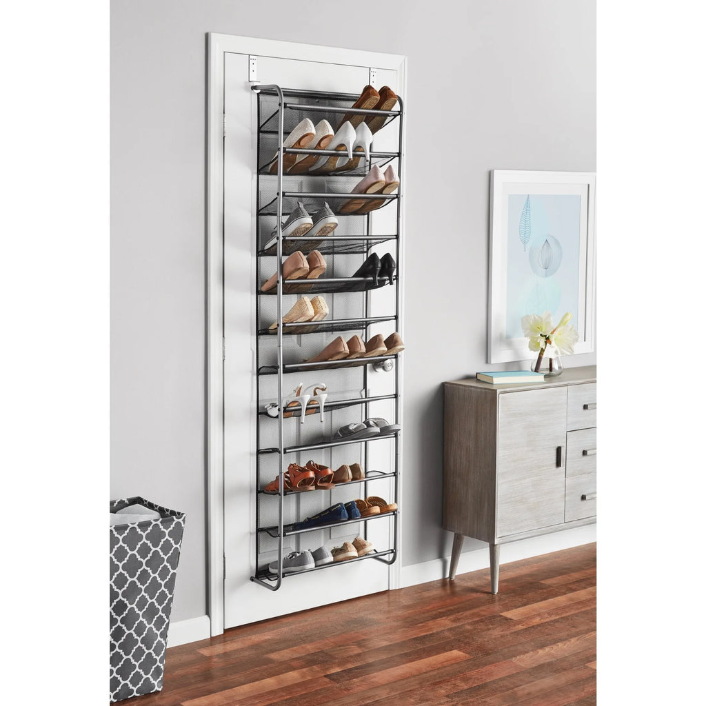 12-Tier over the Door Shoe Rack for 36 Pairs