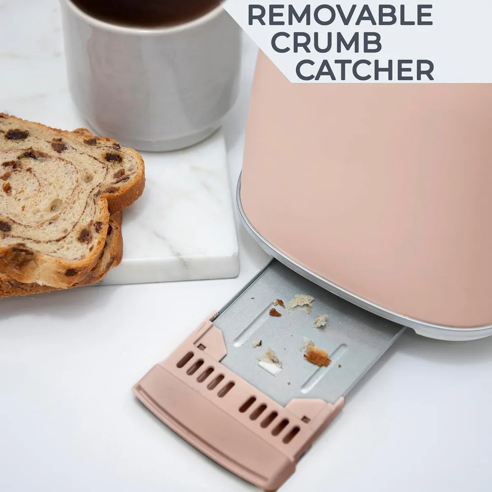 Retro 2 Slice Stainless Steel Toaster