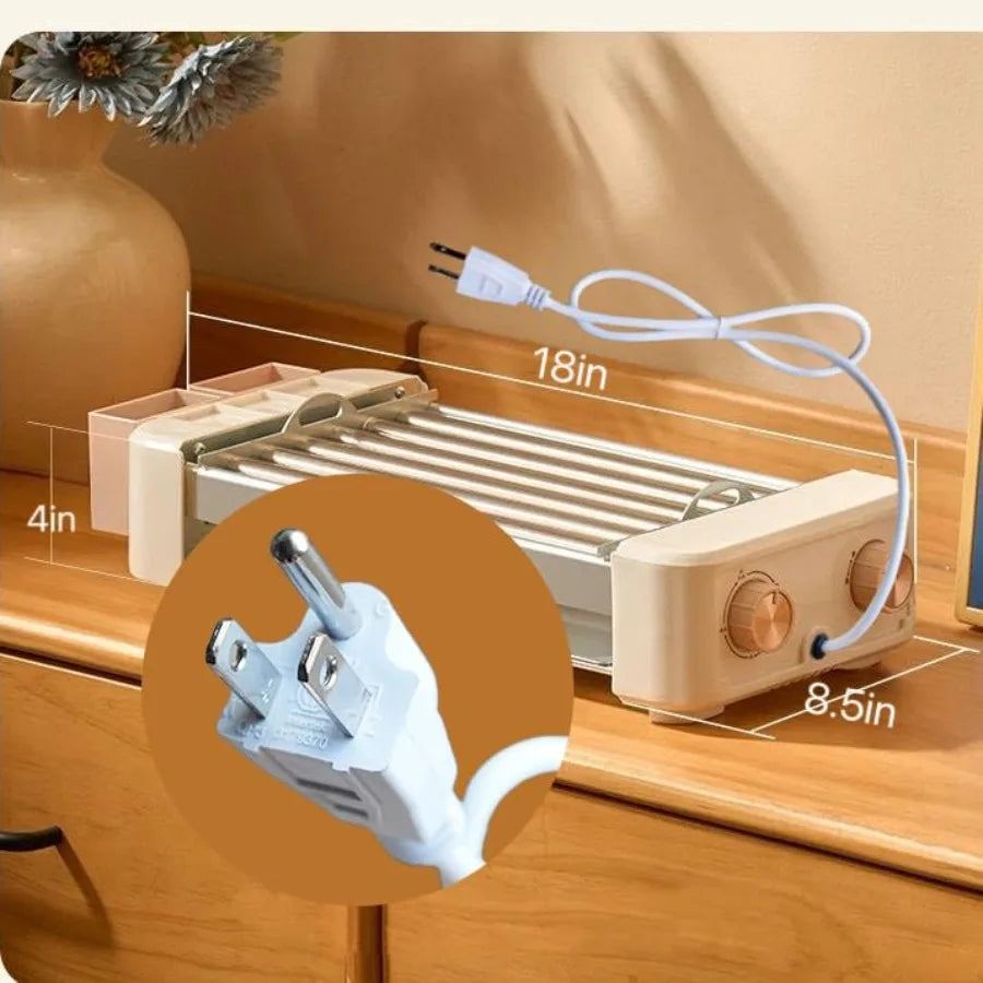 3-in-1 Hot Dog Roller Grill & Griddle