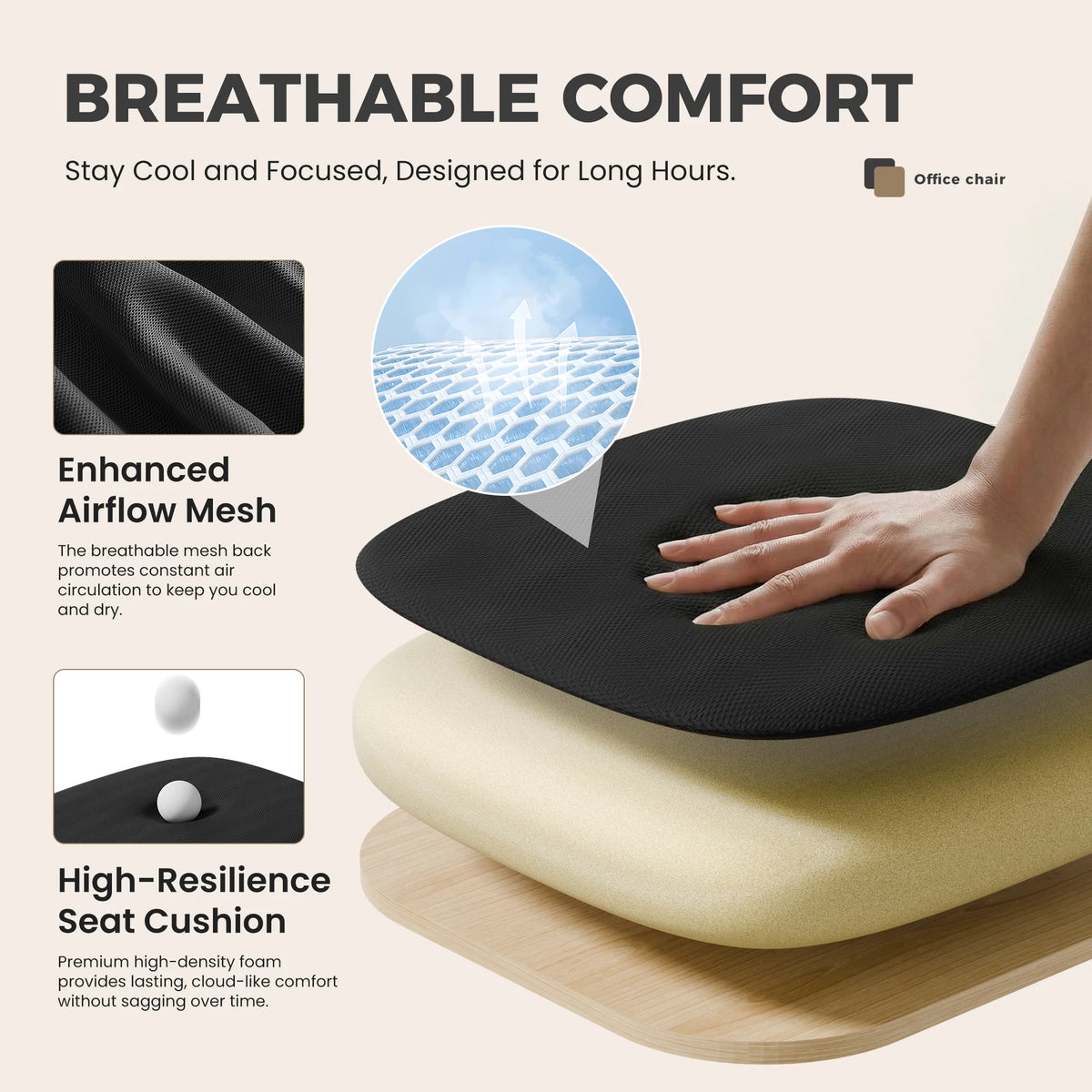 Ergonomic Office & Gaming Chair with Lumbar Support