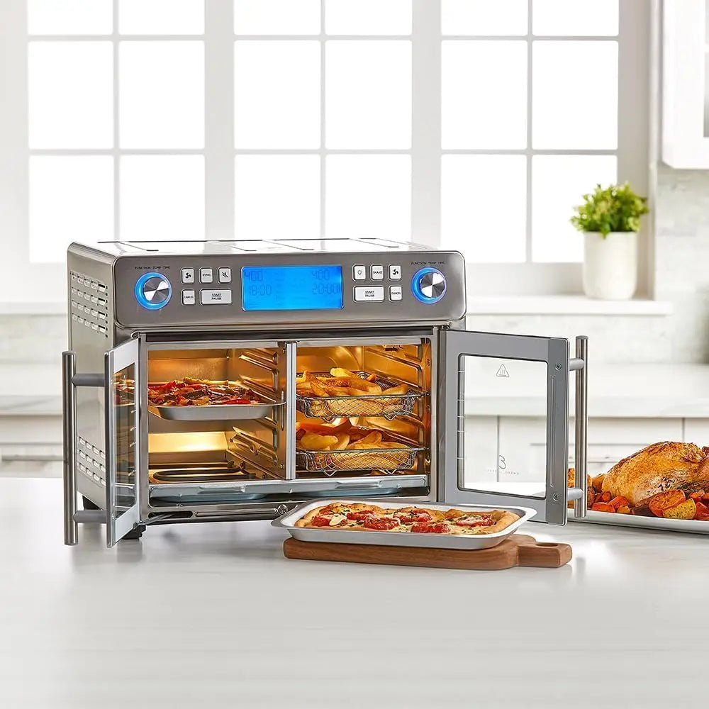 25 QT Extra-Large French Door Air Fryer Oven Combo
