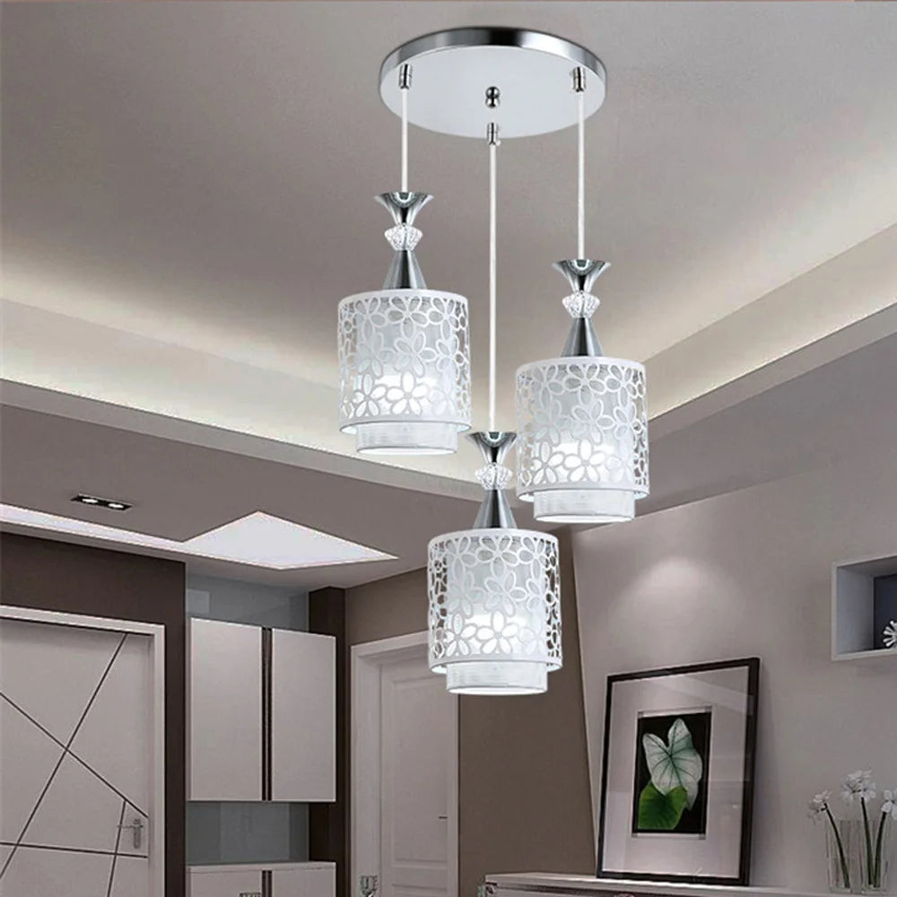 Modern Petal Dining Room Chandelier, LED Pendant Lamp