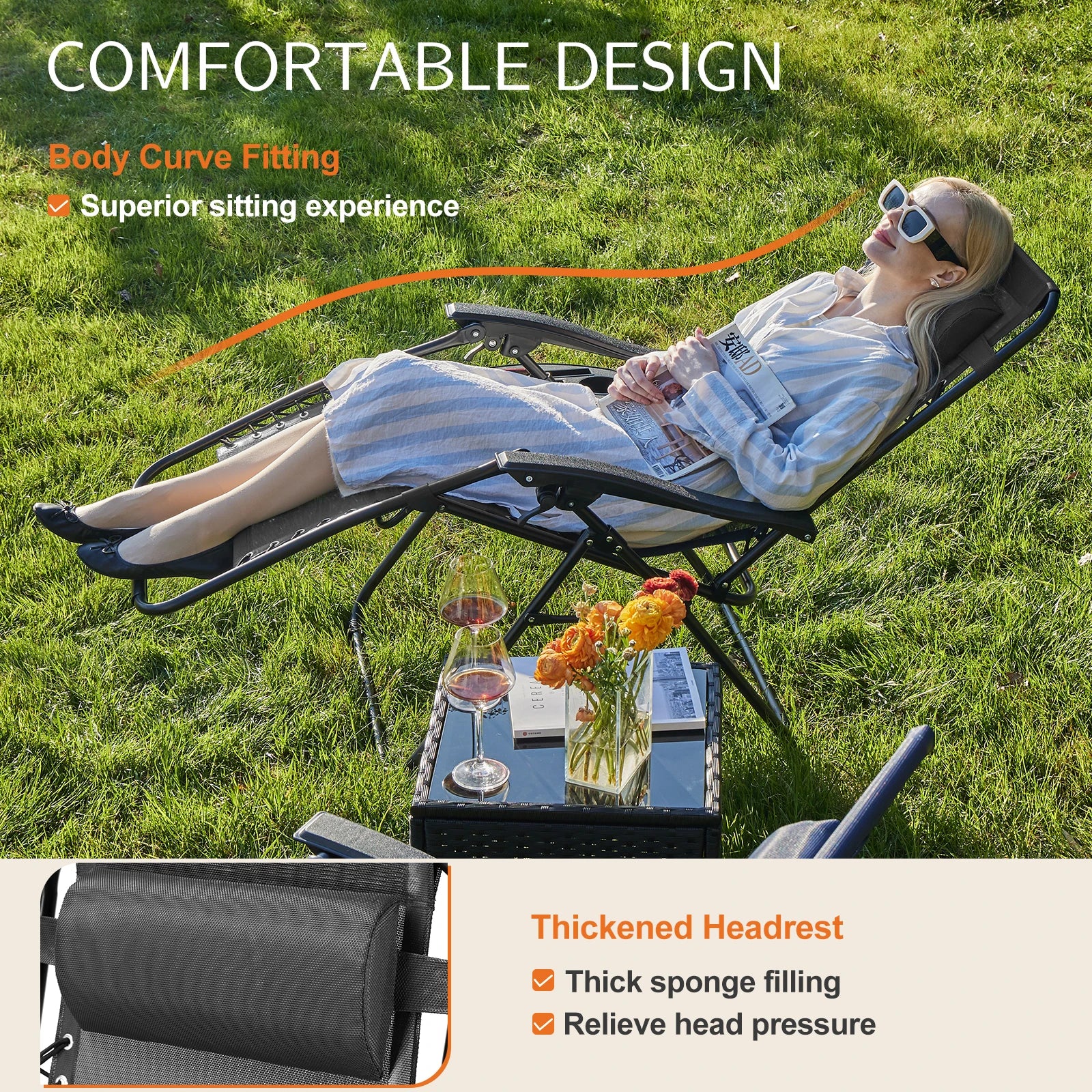 Portable Recliner Lounge Chair
