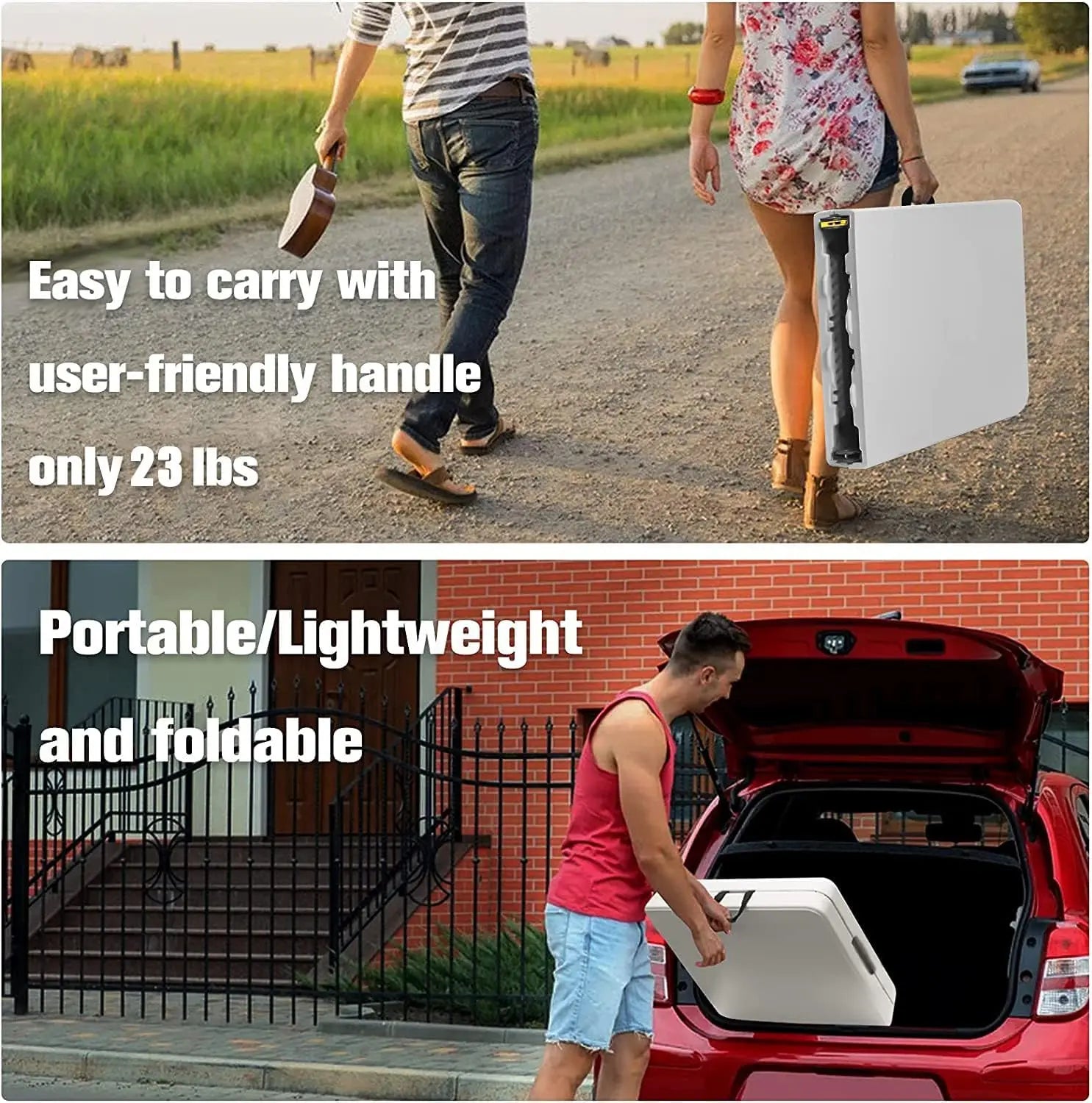 6 FT Folding Table – Heavy Duty Portable Table