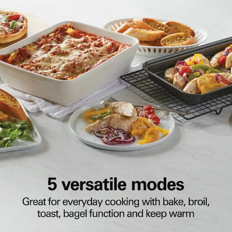 4-Slice Toaster Oven with 5 Versatile Cooking Modes