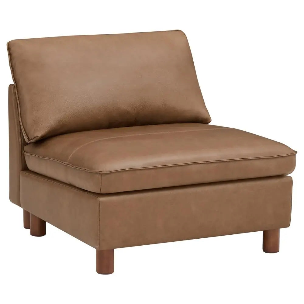 Premium Genuine Leather Modular Cloud Sectional Sofa