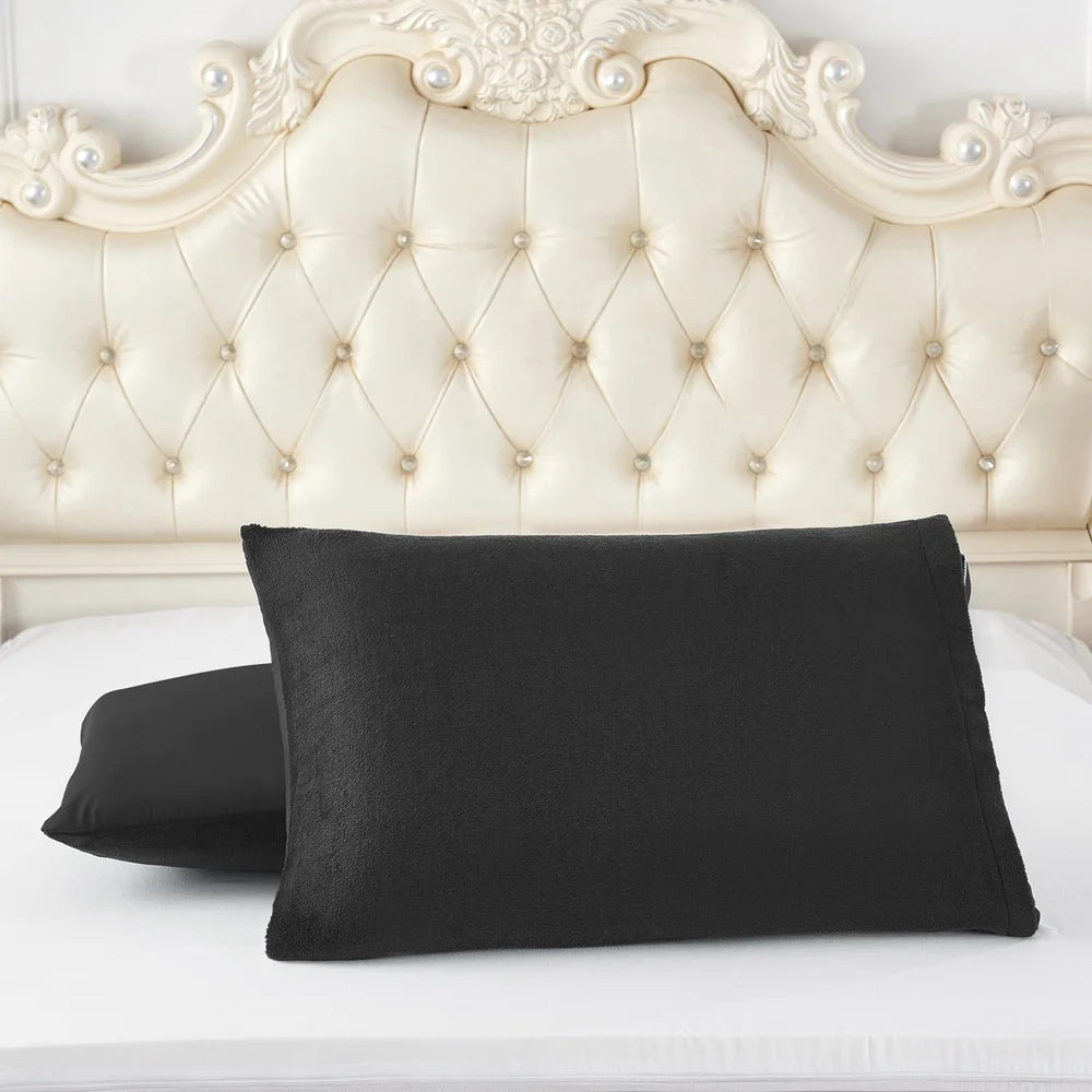 3 PC Sherpa Fleece Bed Blanket Set - Reversible - King Size