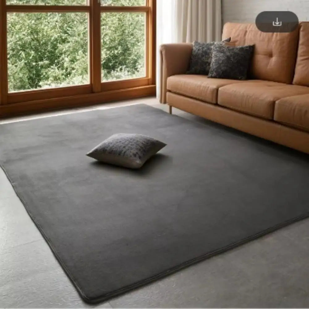 Modern Coral Velvet Carpet