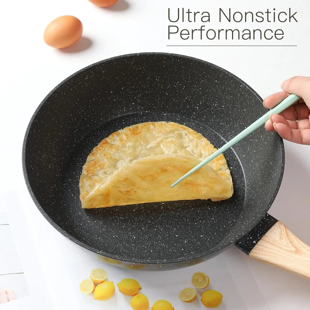 16-Piece Nonstick Pots and Pans Cookware Set