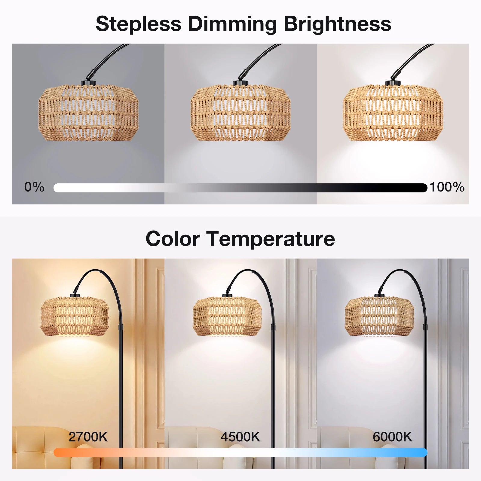 Modern Smart LED RGB Floor Lamp