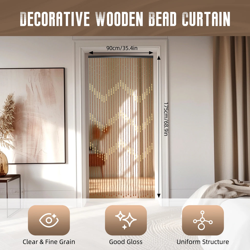 Bamboo Bead Curtain for Doorways