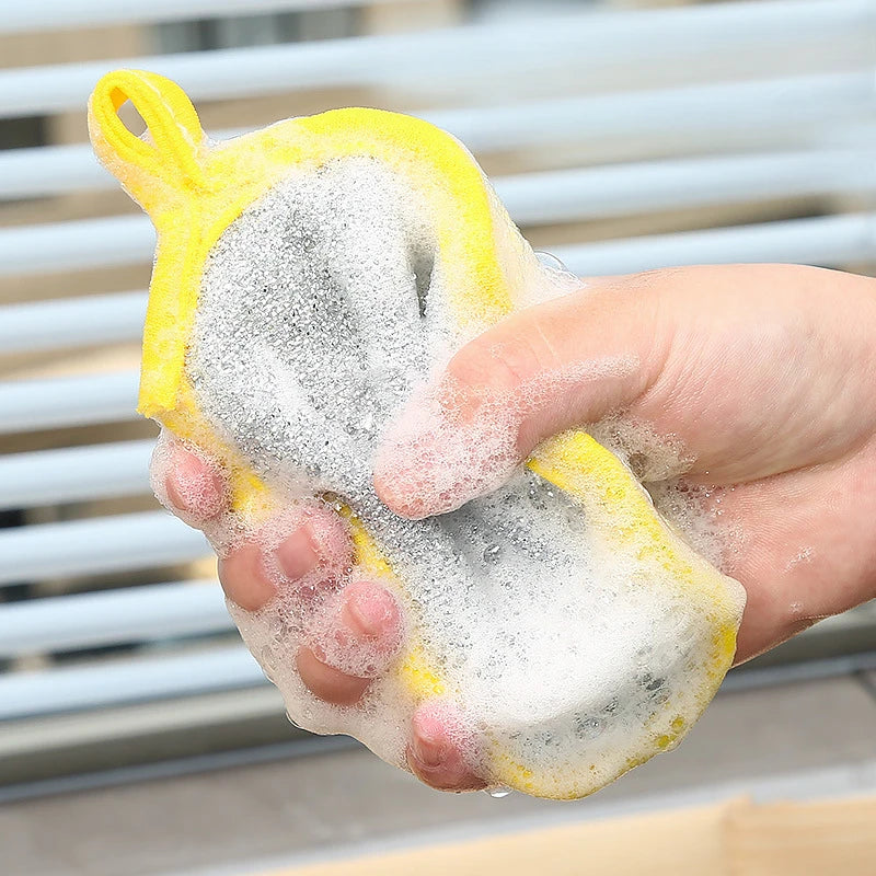 10PCS Double-Sided Dishwashing Sponges
