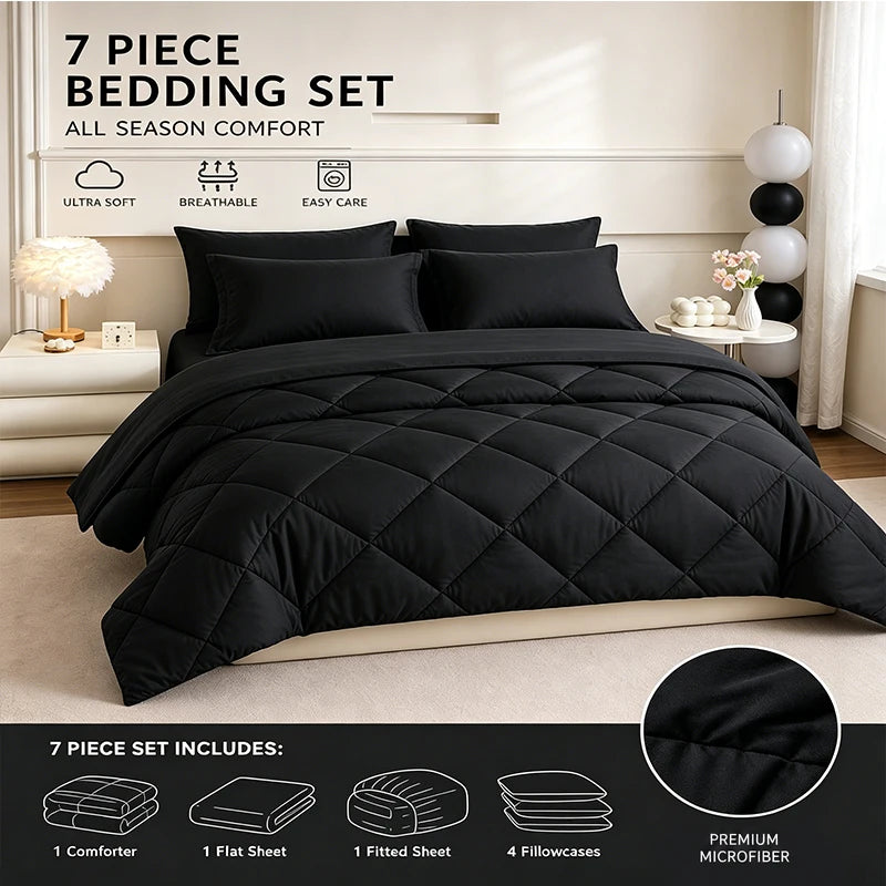 5PCS/7PCS Bedding Sets