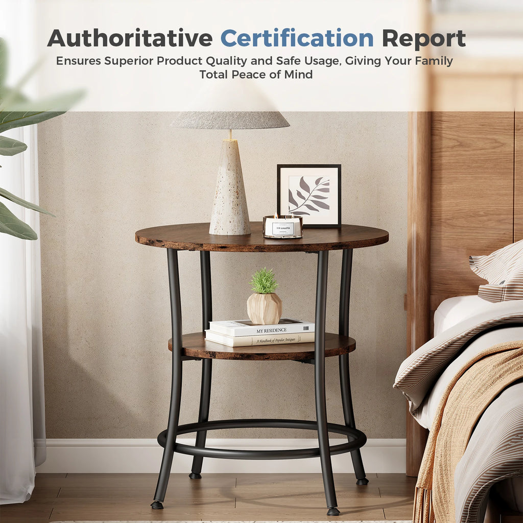 2-Tier Round Side Table