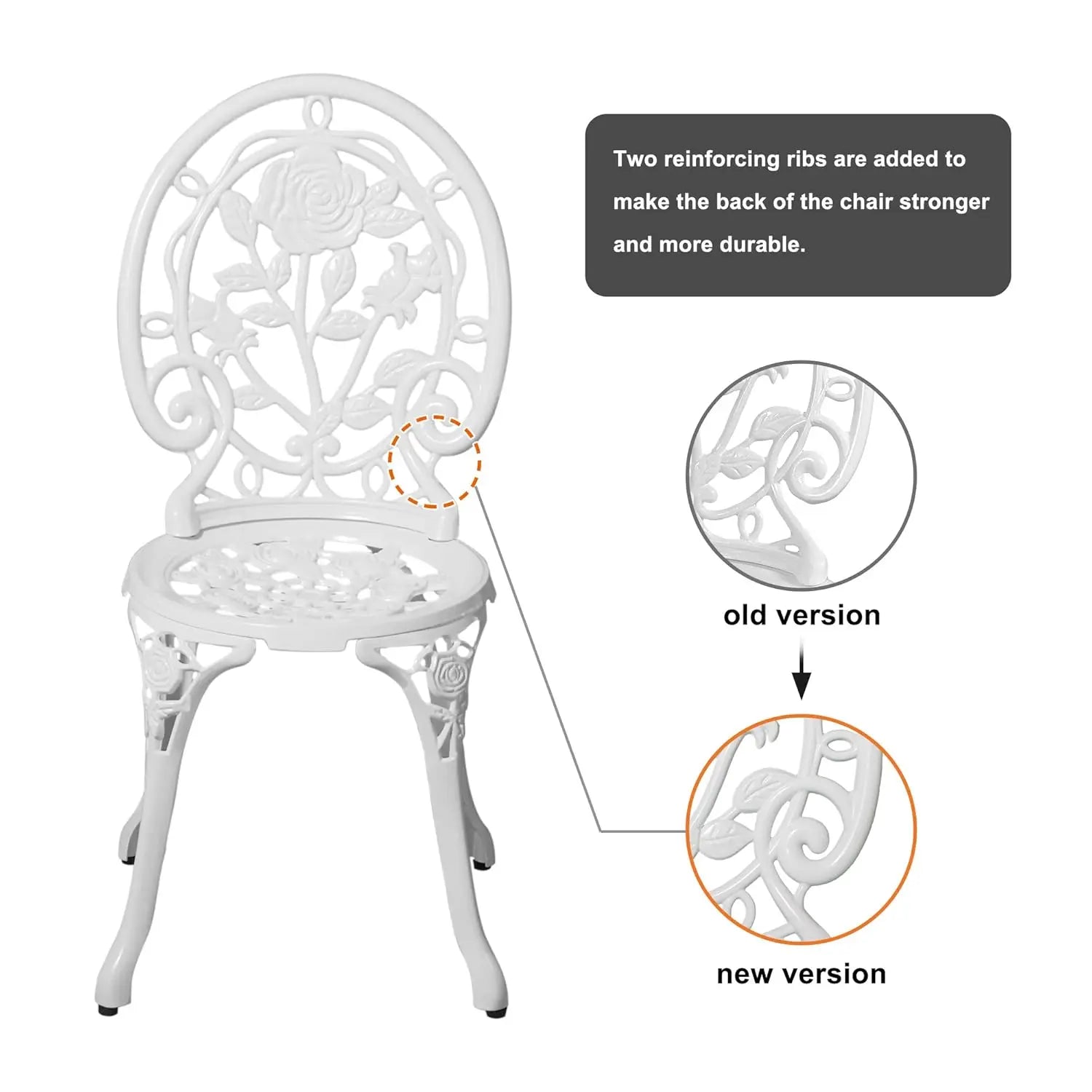 Bistro Table and Chairs Patio Set
