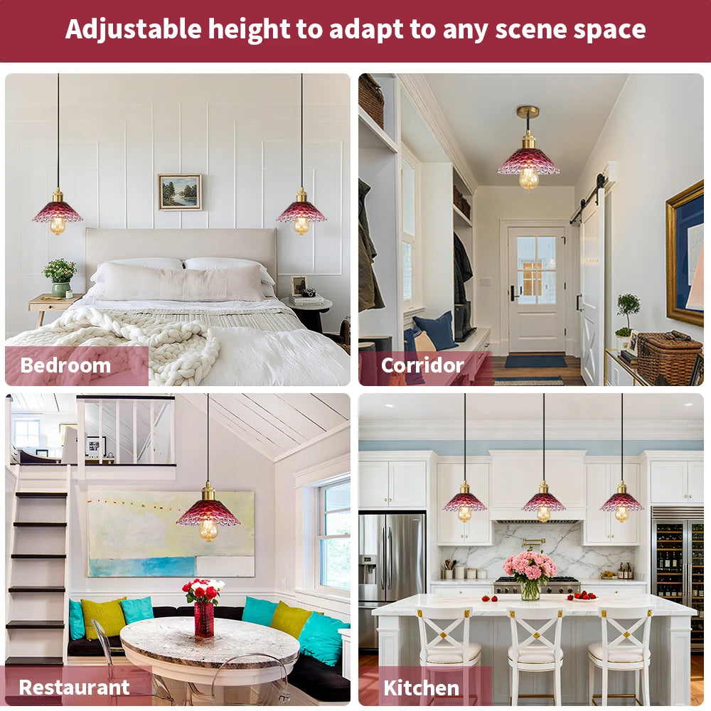 Colorful Glass Ceiling Pendant Light