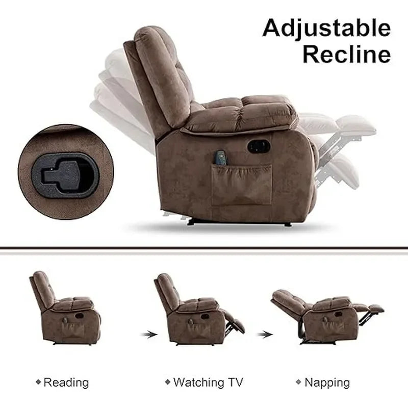 Massage Recliner Chair with Heat & Massage Function