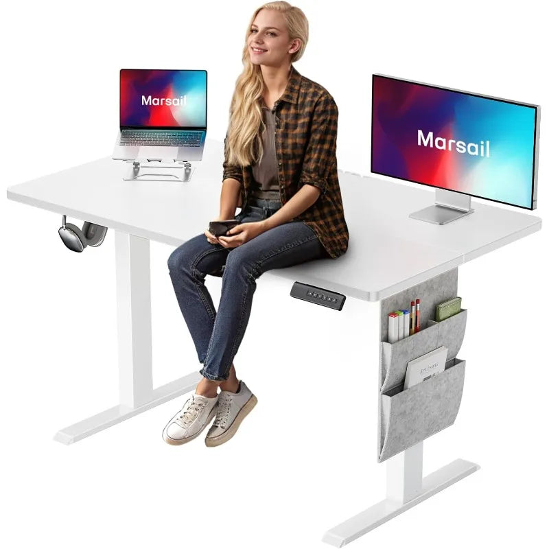 Adjustable Electric Standing Desk, ‎48x24 with Storage Bag