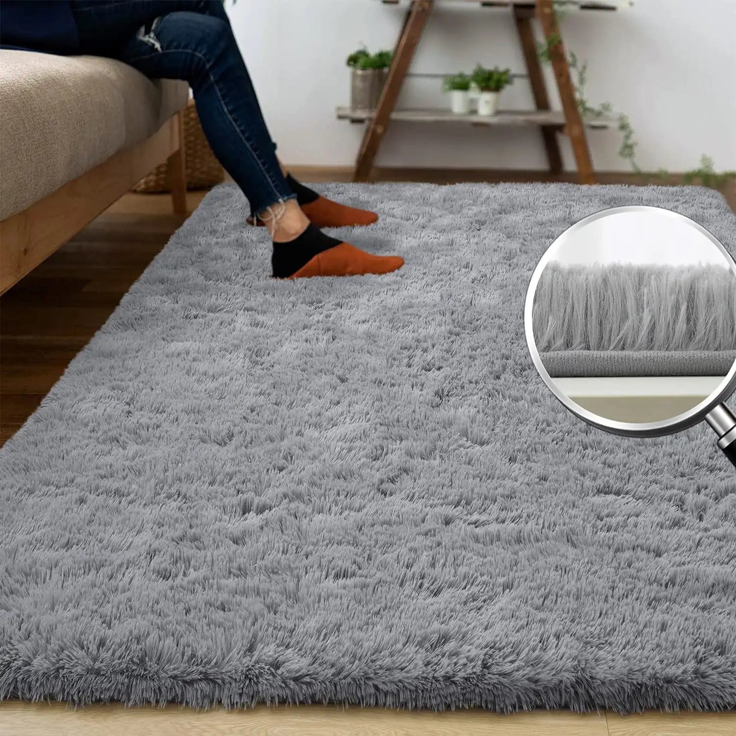 Plush Soft Indoor Carpet - Anti-Skid Durable Area Rug