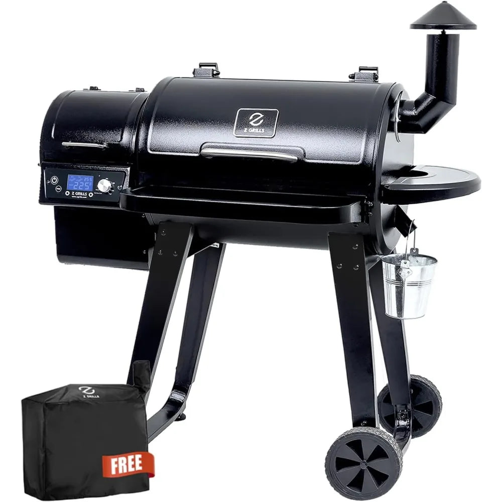 8-in-1 Outdoor Wood Pellet Grill - Temperature Control