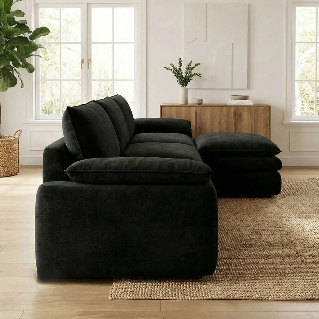 L-Shaped Chenille Cloud Lazy Sofa