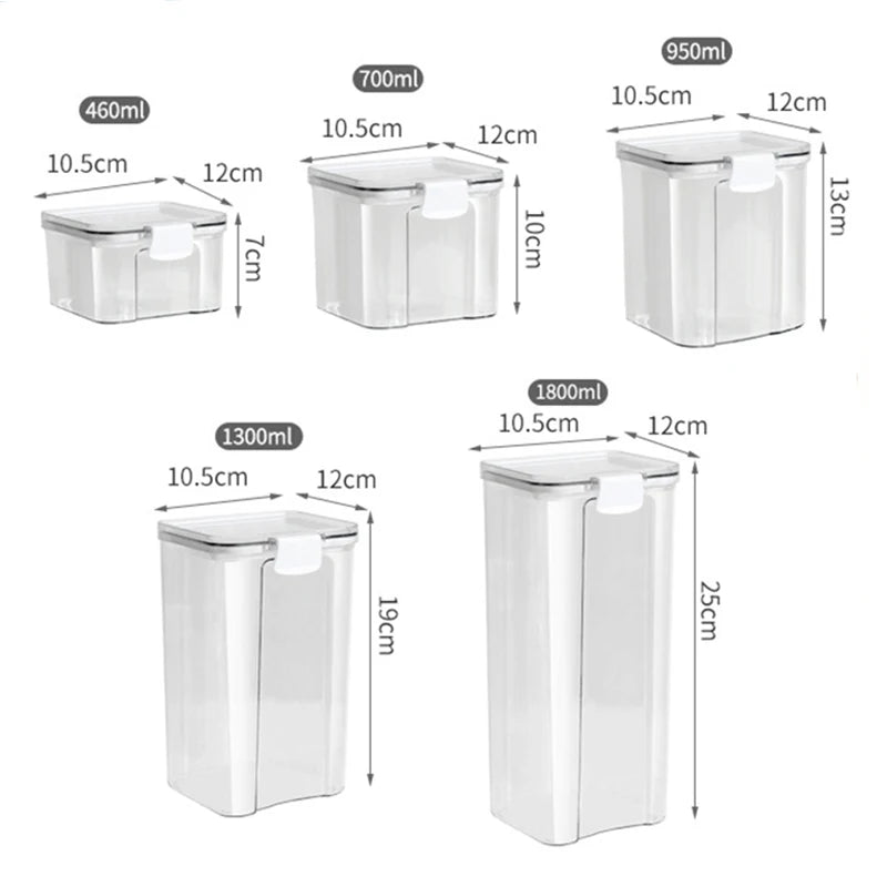 Moisture-Proof Storage Jars Organizer Set