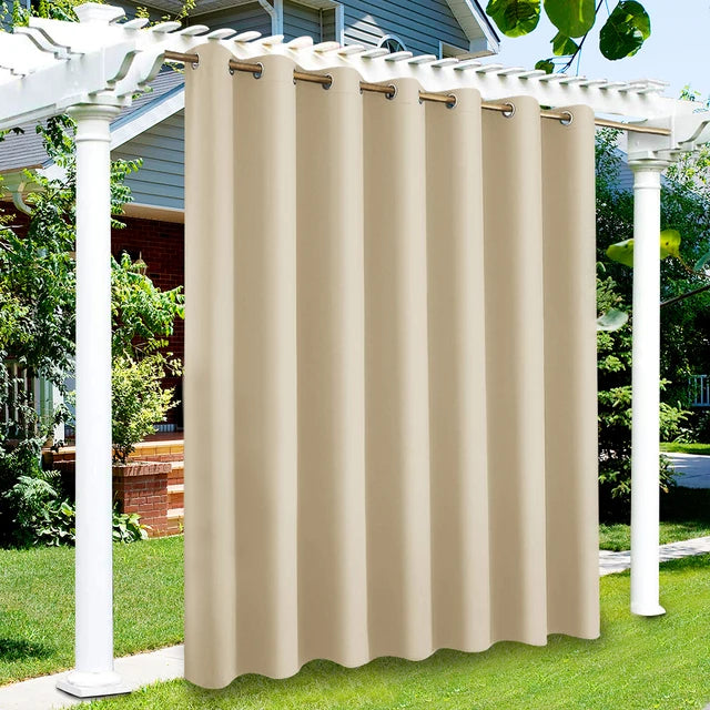 Outdoor Curtains for Patio – Rustproof Grommet Top Waterproof Drapes