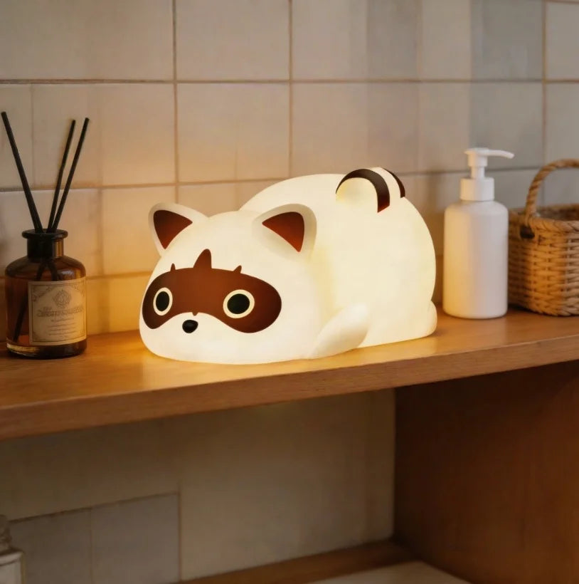Portable Rechargeable Raccoon Night Light