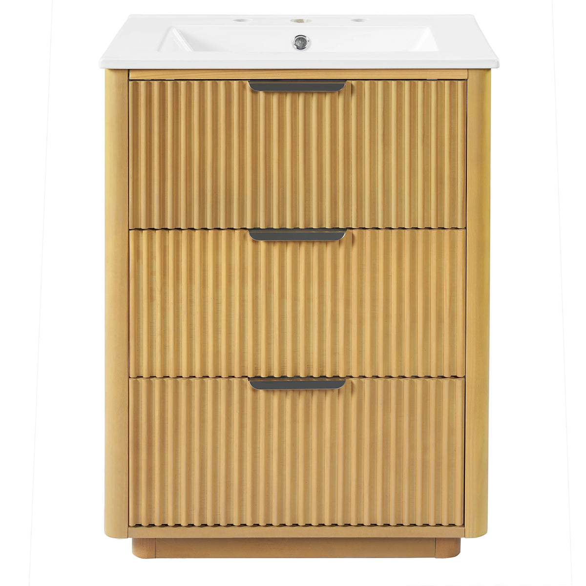 24" Modern Luxury Bathroom Vanity with Ceramic Sink