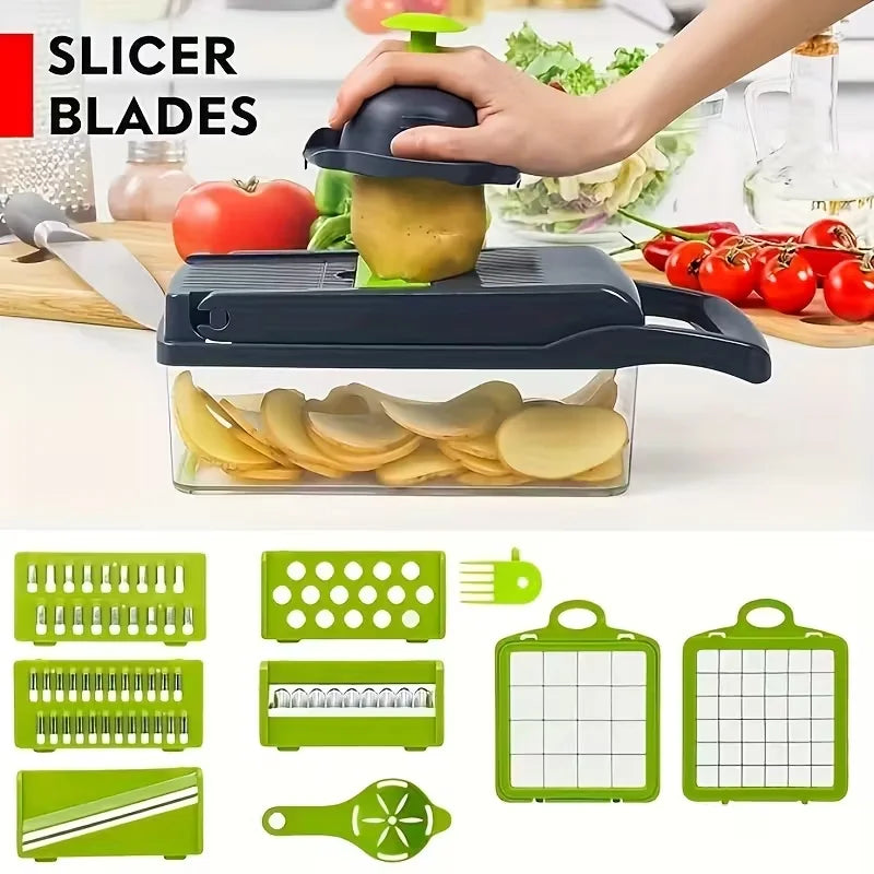 14-in-1 Multifunctional Vegetable Chopper & Food Slicer